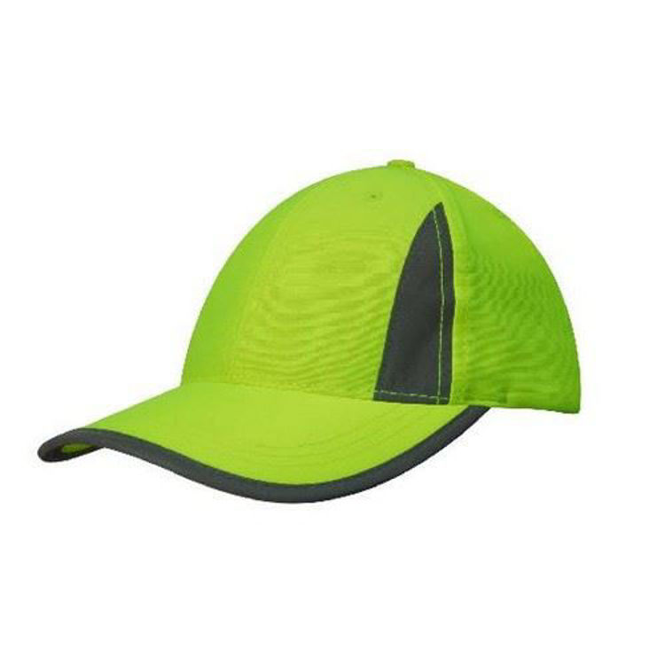 Picture of Luminescent Safety Cap with Reflective Inserts and Trim