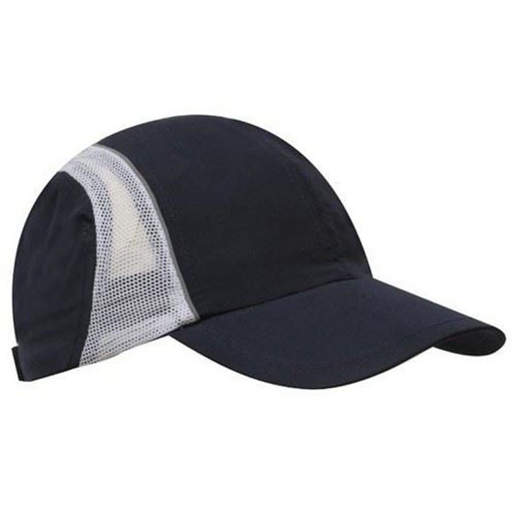 Picture of Micro Fibre and Mesh Sports Cap with Reflective Trim