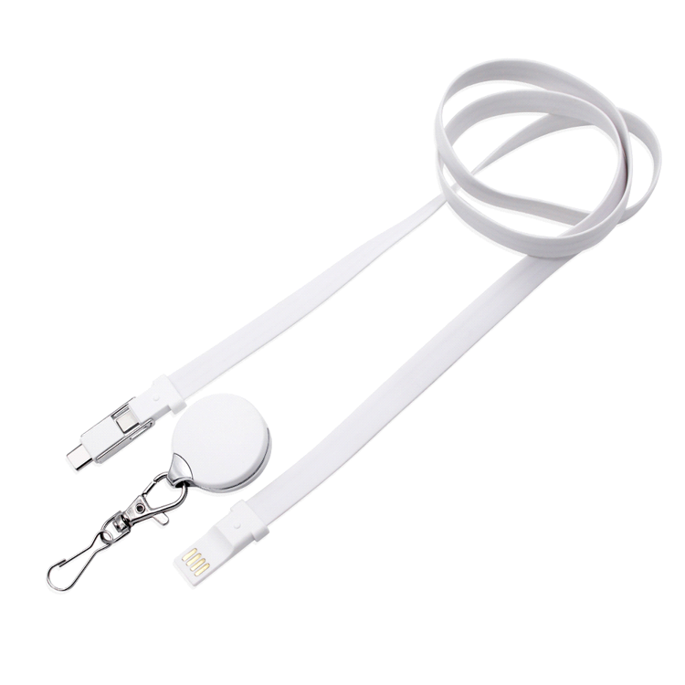 Picture of 3-in-1 Silicone Charging Cable Lanyard