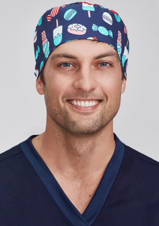 Picture of Unisex Printed Scrub Cap