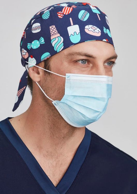 Picture of Unisex Printed Scrub Cap