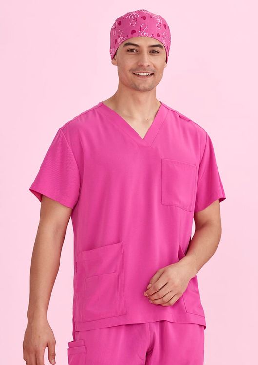 Picture of Unisex Pink Printed Scrub Cap