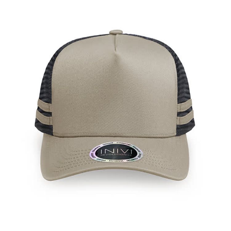 Picture of INIVI SEAMLESS SIDE AND BACK PANEL POLYCOTTON/MESH - SNAPBACK