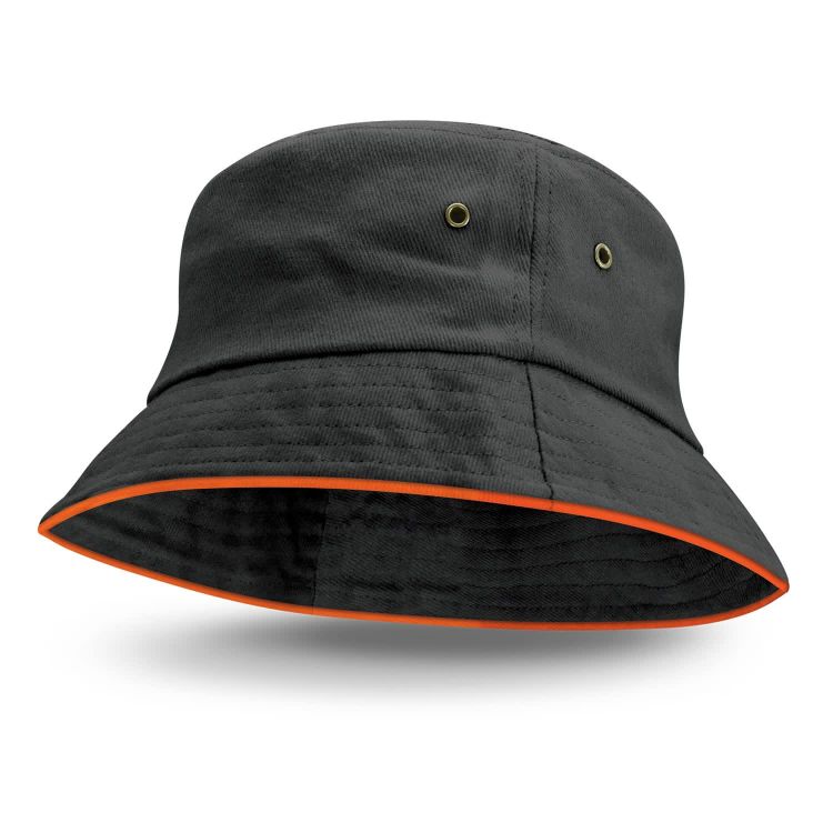 Picture of Bondi Bucket Hat - Coloured Sandwich Trim